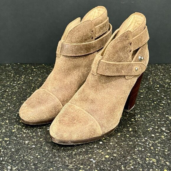 Rag & Bone HARROW Antiqued Brown Ankle Boots. Size 37/US7 - Picture 1 of 10